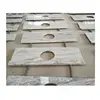 Hotel project pre cut imported river white granite vanity tops