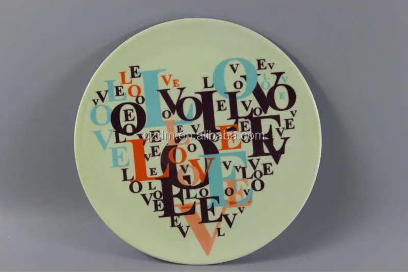 Eco Friendly Biodegradable Bamboo Fiber Melamine Plate Plastic Dessert Dish