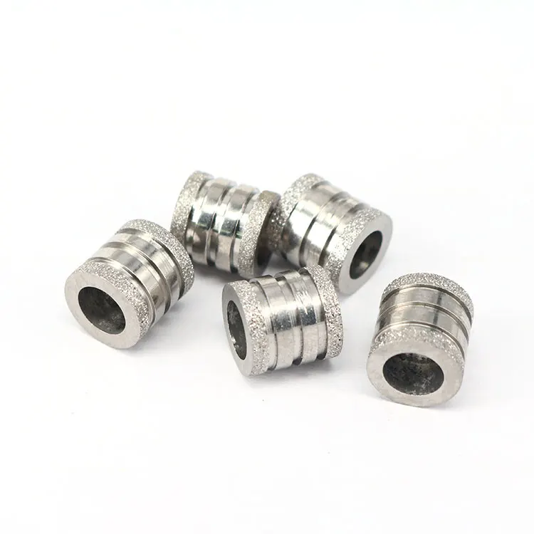 

S777 hole 6mm, Grooved Column Beads Stainless Steel Spacer Beads, Silver