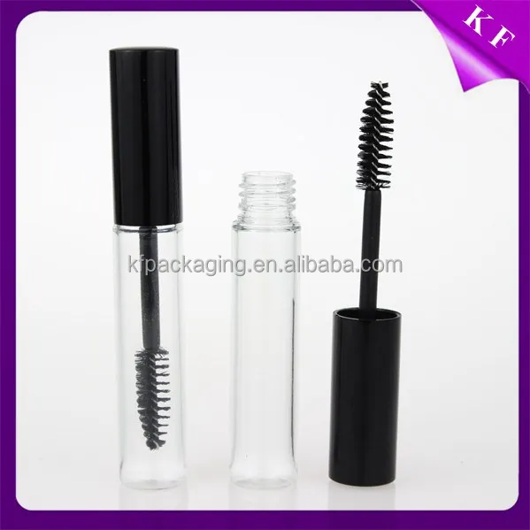 
Black Simple Design Empty Mascara Tube Packaging with Fiber Brush 