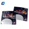 Heat seal customized soft plastic ziplock fishing lure bags with hanger hole