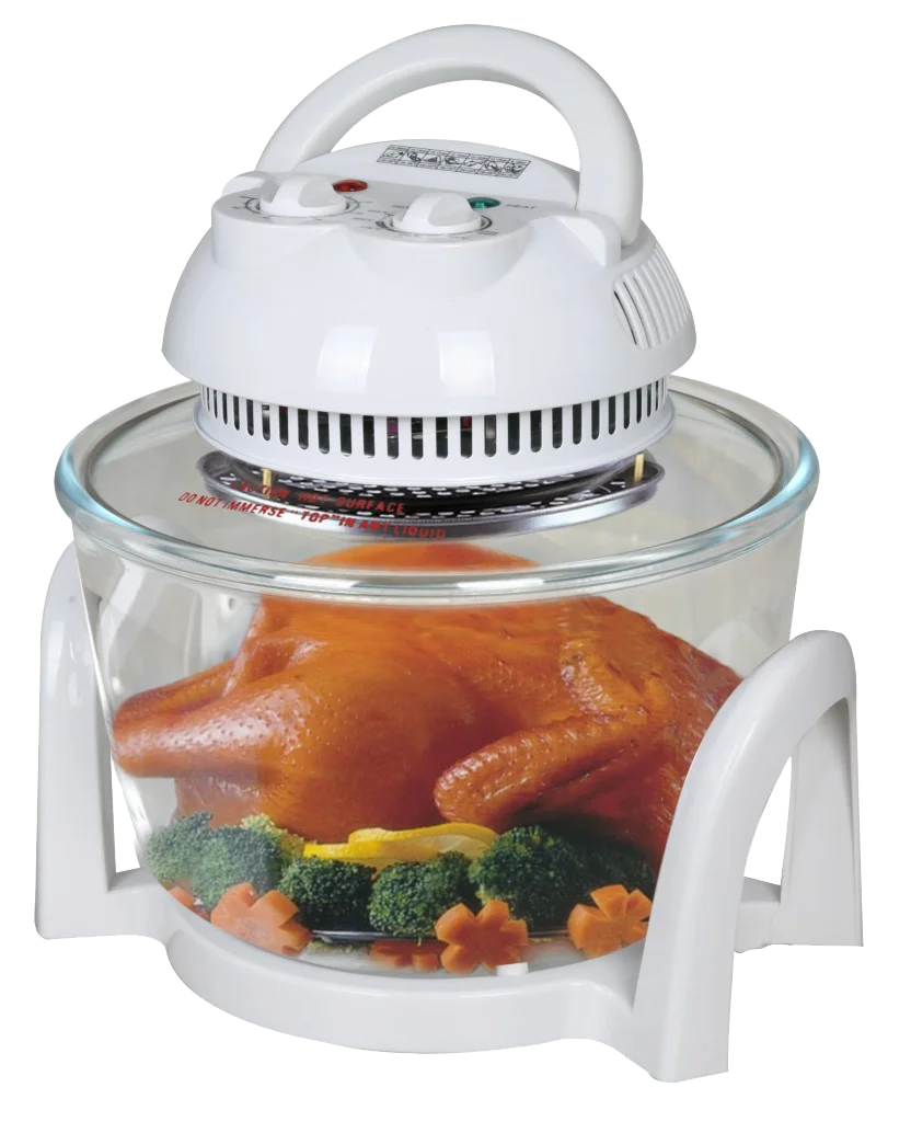 7 Liters Free Standing Mechanical Round Glass Bowl Halogen Oven Buy