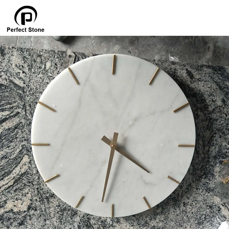 

Marble wall clock natural marble clock European clock