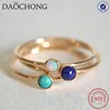 Fashion Sterling Silver Jewelry Vintage silver opal Rings For Women