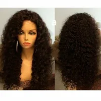 

shopping online 250% Density Lace Front Human Hair Wigs Peruvian Virgin Hair Front Lace Wigs For Black Women