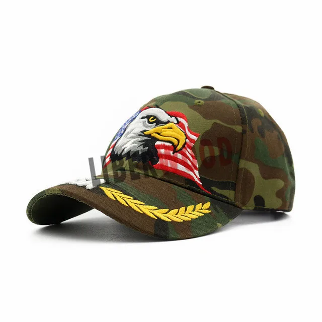 

Tactical Camo Dad Hat Jungle Hunting Caps Las Vegas TEXAS Baseball Cap USA flag eagle Camouflage snapback Hat STOCK