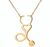 Korea Fashion Necklace Titanium Steel Short Beauty Nurse Clavicle Gold Chain for Girls