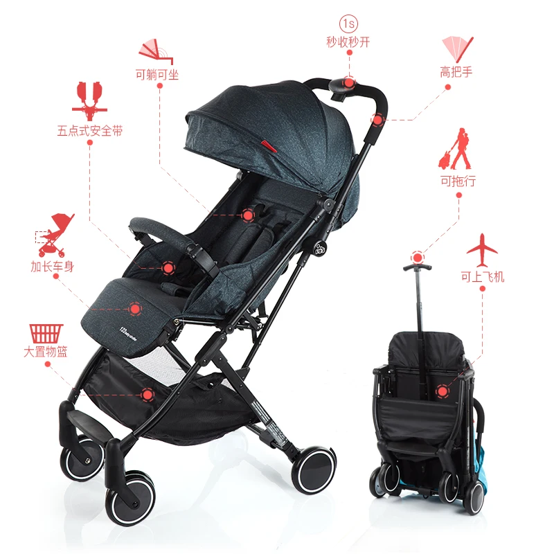 

2018 Simple baby stroller type super light pram for infant kids with the Lever