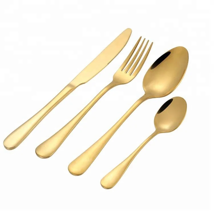 금 stainless steel 식기 set 스테이크 칼 포크 숟가락 brand| Alibaba.com