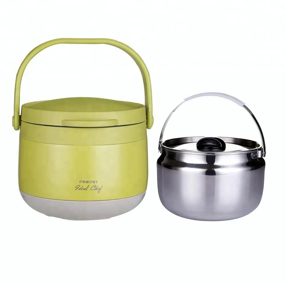 
PINKAH custom logo energy saving double walled stainless steel vacuum thermal magic thermo cooker with retained heat 