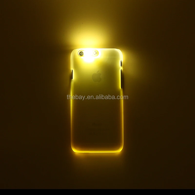 Wholesaler 2016 PC Incoming Call LED Sparkling Mobile phone Housing for
iPhone 6 plus/ 6s plus