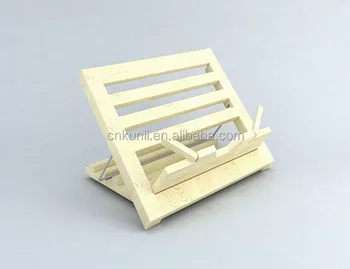 Book Stand For Recipe Publication Large Cook Book Holder Wood 3