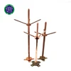 Copper lightning rods on tall buildings