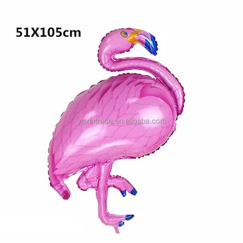 Hewan Tiup Balon Helium Foil 105x51 Cm Flamingo Burung Balon Untuk