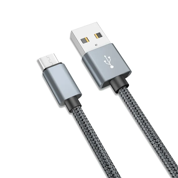 1m 2m 3m Nylon Braided USB Data Cable Low Price Stable Android Type C Micro USB Charging Cable Flexible Phone USB Cable - ANKUX.COM