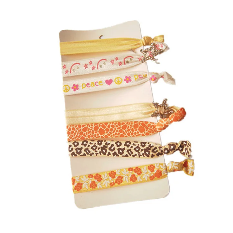 Custom Design Charm Goody Ball Elastic Kid Thick No Crease Hair