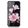2018 New Design Flower Pattern Tempered Glass Back Cover Case For iPhone X For Samsung Note 8 S9