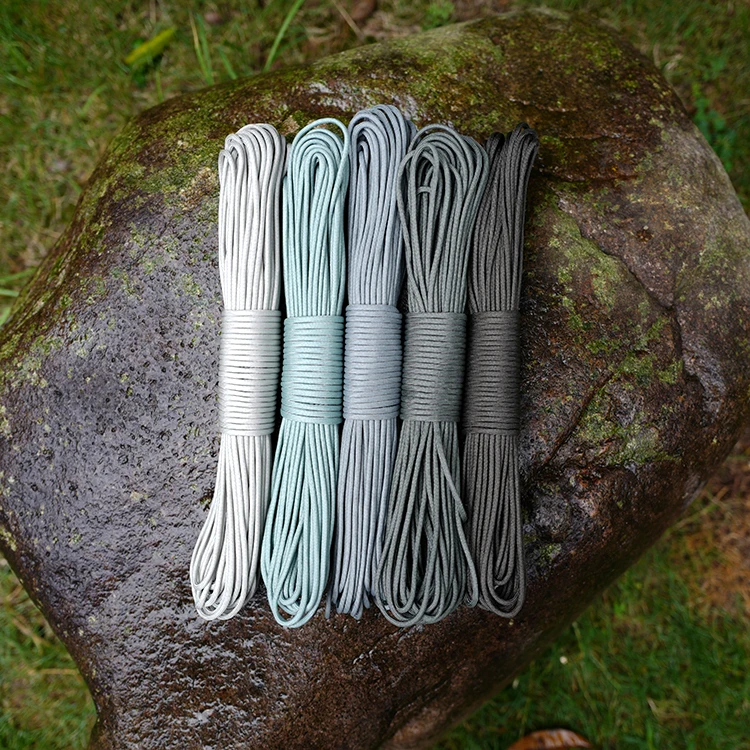 

2019 AW trend grey Series color 7 strand 4mm paracord 5/32'' 100ft 550 paracord parachute, More than 300 colors