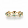 925 silver diamond eternity devil eye turquoise ring gold jewellery