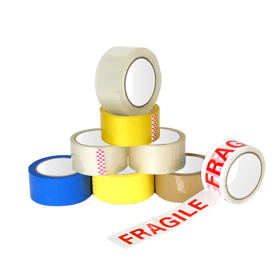 2 Rolls YELLOW COLOURED Packing Parcel Tape 50mmx66m