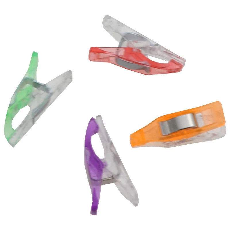 Colorful Plastic Powerful Clips Small Pointed Plastic Clips For Sewing 