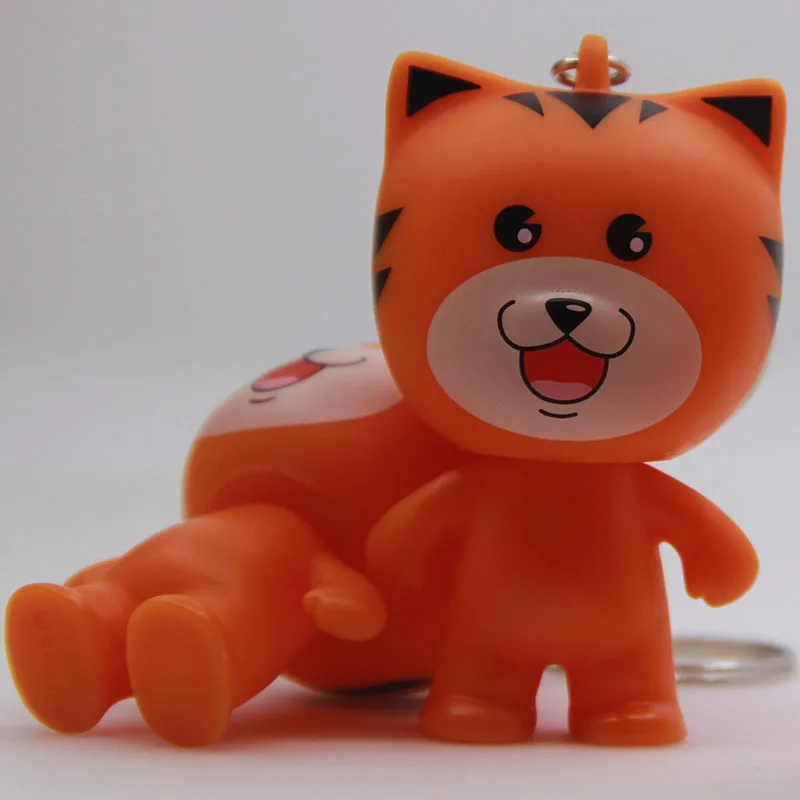 New Cute Colorful Embroidered Plastic Tiger Mascot Toy For Present