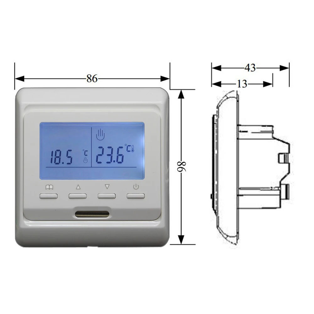 Floor Heating With Manual Knob Thermostat Easy Heat Thermostat Manual