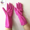 100% Natural Rubber Red Latex Glove Dip Flock lined Spray Flock lined Beaded Cuff