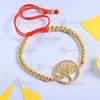 BAOYAN Lucky Red String Gold/Silver Plated Tree Of Life Charm Bracelet Stainless Steel