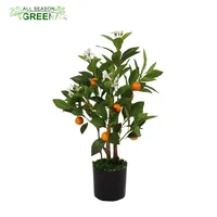 

ASG manufacturer hand making mini artificial orange bonsai tree ornamental fruit tree