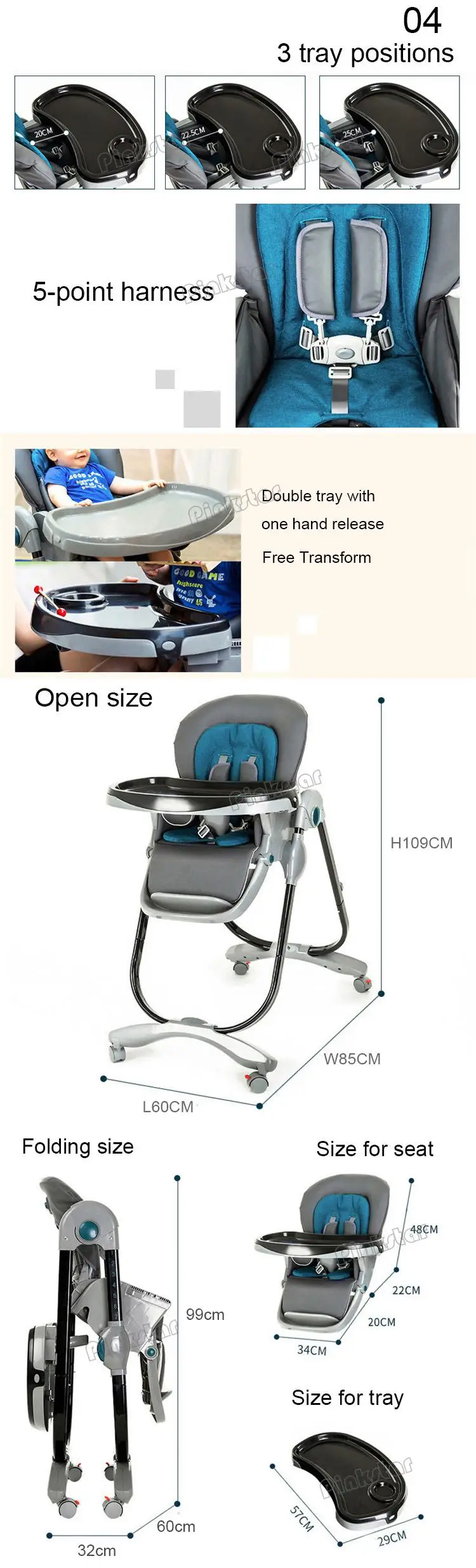 multi-function baby high chair