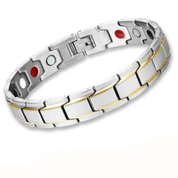 

Modalen wholesale fashion jewelry custom magnetic bracelet men stainless steel bracelet for men