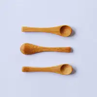 

mask spatula natural bamboo wood scoop wooden stick for face mask mini bamboo spoons cream cosmetic spoons medicine spoon