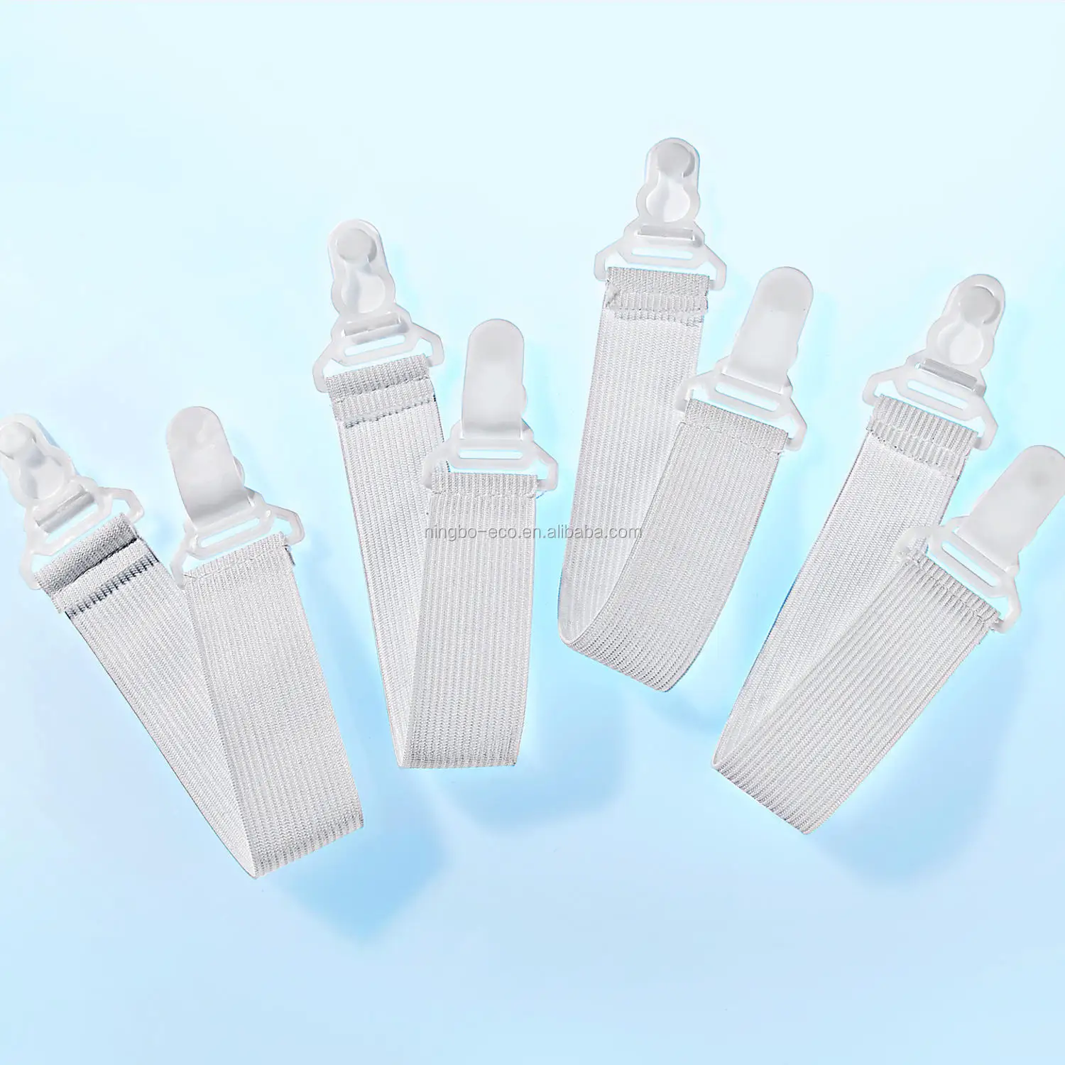 Set Of 4pcs New Sheet Grippers / Bed Sheet Elastic Fastener Straps Clip