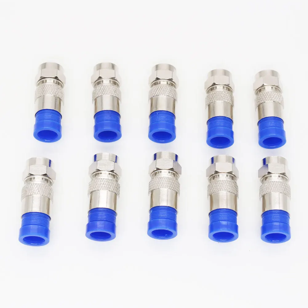 Waterproof Coaxial Connector Compression Ppc Rg6 F Connector For Cable