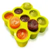 Cavity round-Shaped High Quality Custom Silicone Ice Cubes ball Tray with Lid, Personalized egg shape silicone large ice cube