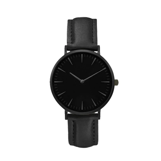 

Ready To Ship 2019 Minimalist Style Creative Wristwatches Black Design Quartz Fashion Watches Gift, 6 colors can be mxied