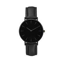 

Ready To Ship 2019 Minimalist Style Creative Wristwatches Black Design Quartz Fashion Watches Gift