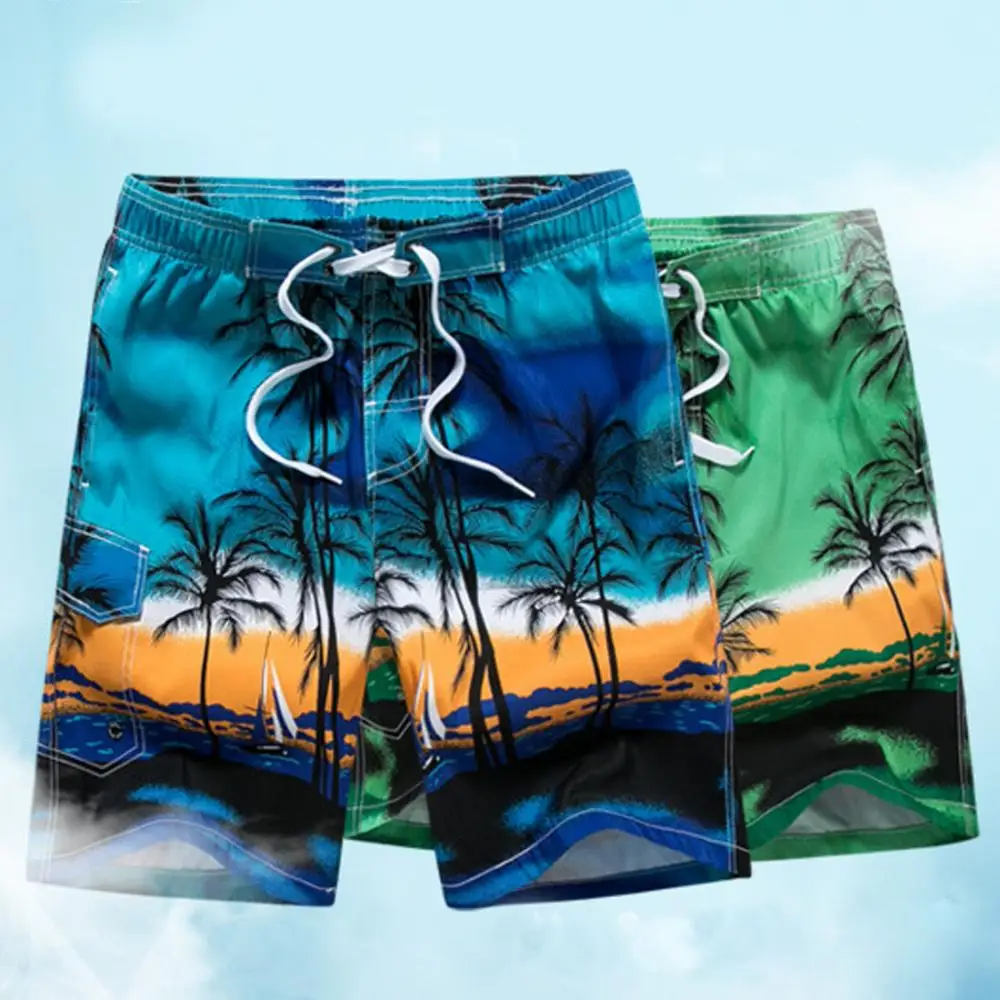 

86795 online shopping Comeon Men Boardshorts Beach Shorts Tree Print Shorts Swimming Trunks mens clothing men short