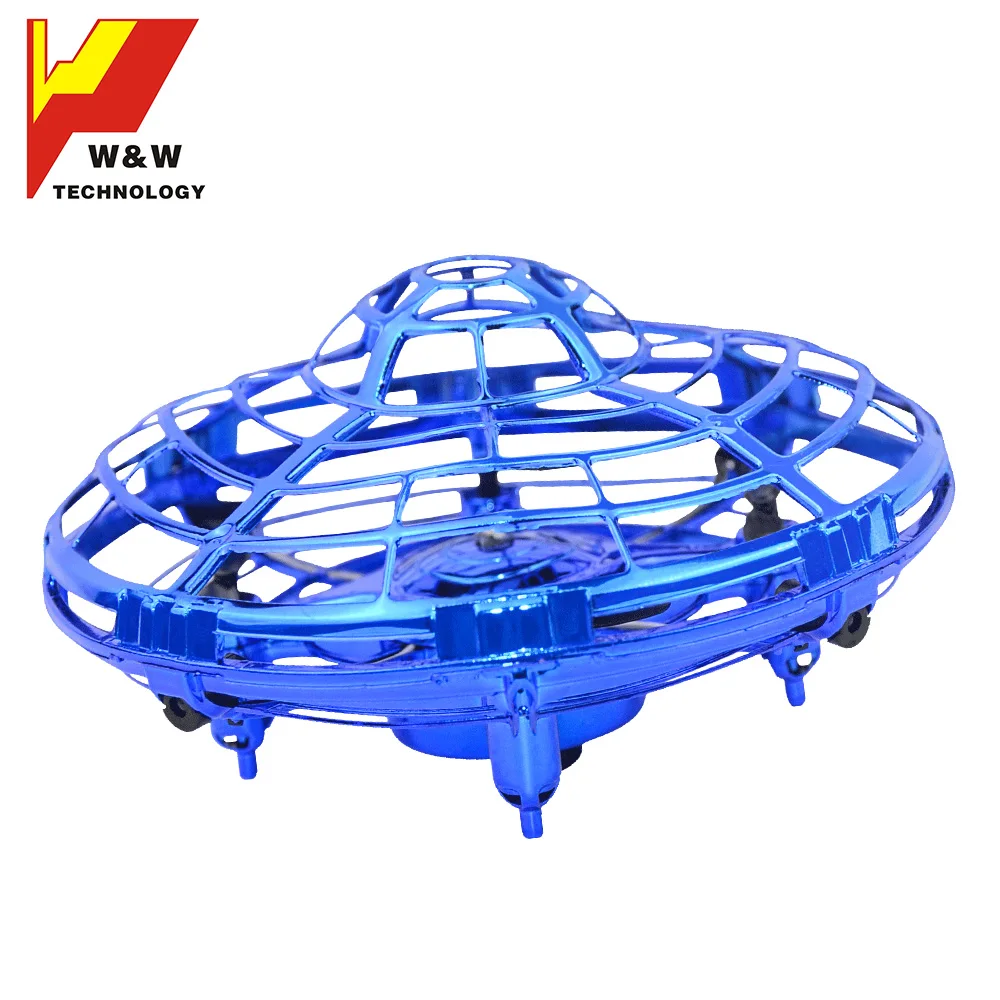 WEW 10 Years Factory 2019 New Design Mini Toy UFO Drone Infrared Sensing Drone Children Gift Induction Drone