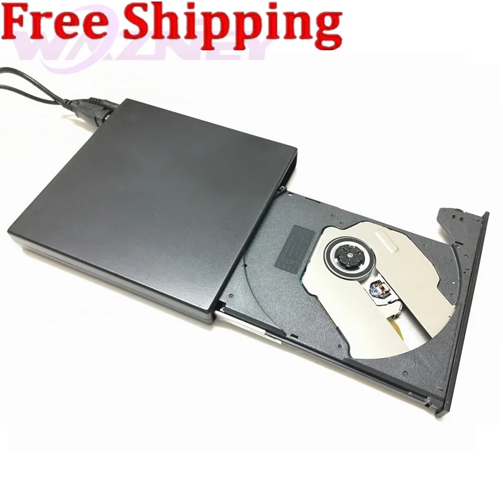 USB 2.0 External DVD Combo DVD-RW CD-RW Burner Drive CD+-RW DVD ROM Black USB SLIM portable optical drive
