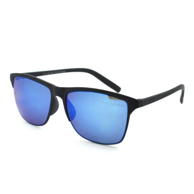 

Blue Mirror sun glasses UV400 protection women men 2018 Fashion colored sunglasses