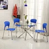 high quality cheap glass modern visitor table coffee table