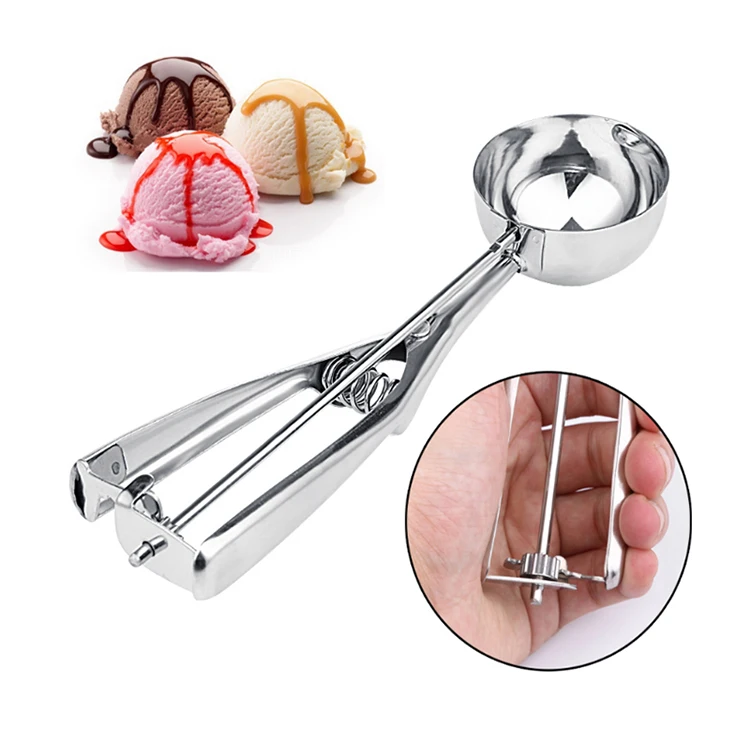 

Amazon hot sales 3 PCS Metal Ice Cream Scoop, Stainless steel