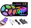 OUMUKALED WS2811 Dream Color LED Strip Lights 32.8ft/10M Bluetooth LED Chasing Light with APP Waterproof 12V 300 LEDs 5050 RGB