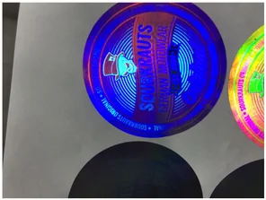Laser hologram shrink label/sticker(holographic) for car accessory