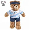 Fashion Standing Golf And Baseball Boy Uniform Teddy Bear Plush Toy Cheap Custom Cartoon Kids Soft Plush Toy Stuffed Teddy Bear