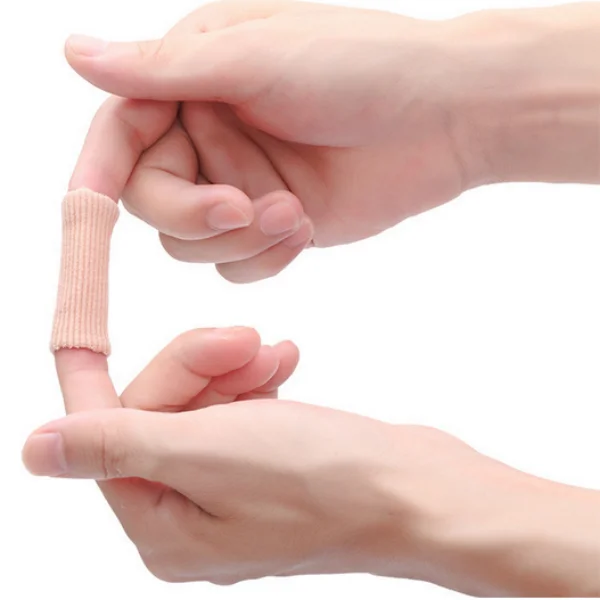 

toe gel sock, gel toe tube with cloth, finger protectors, Apricot