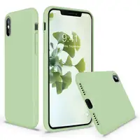 

for iphone xs max case soft liquid silicon case for iphone full body protective back cover bottom closed