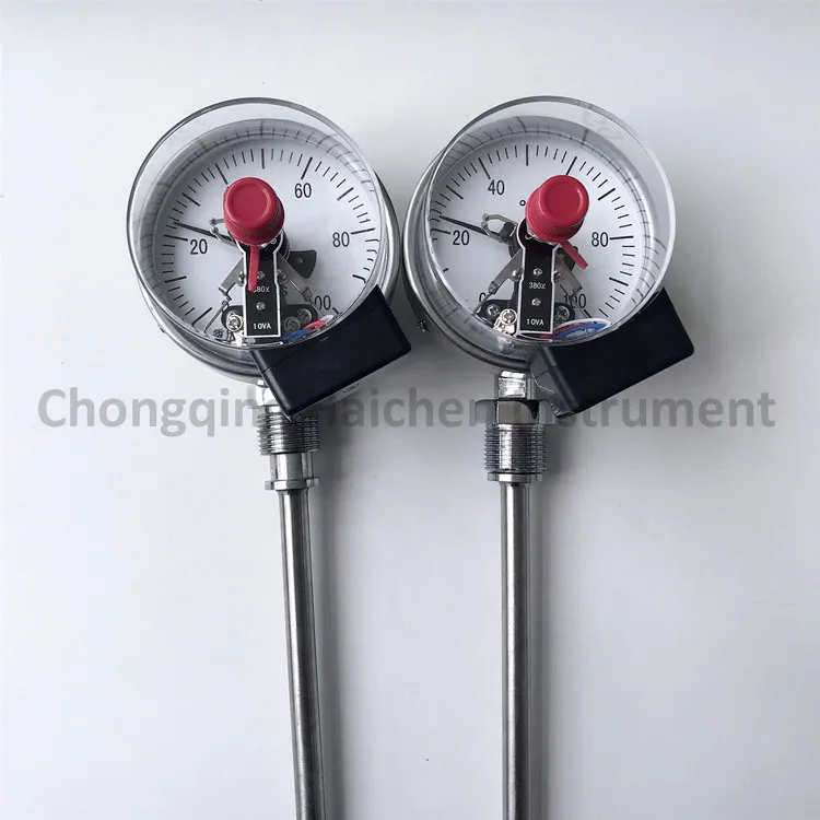Bimetal Thermometer Bottom Connection Temperature Gauge - Buy ...